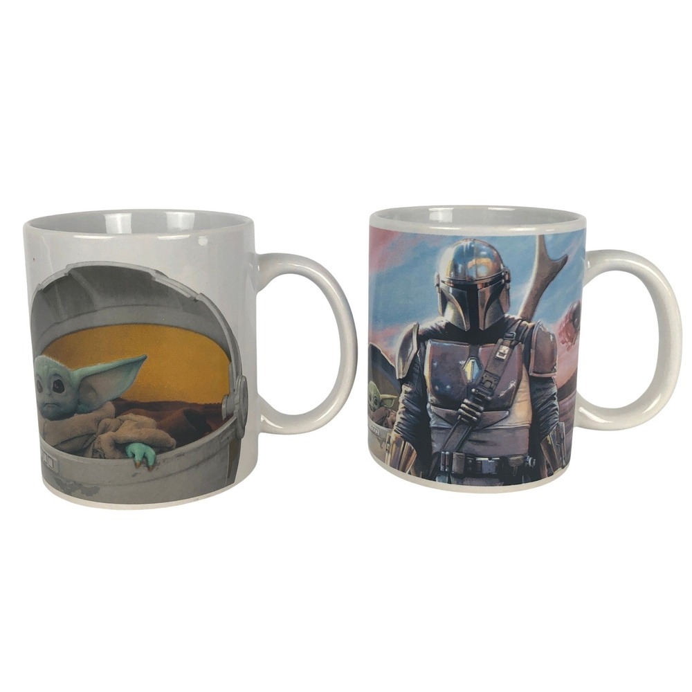 STAR WARS The Mandalorian Galerie Coffee Mug Set Grogu Baby Yoda Mando 2 Pack